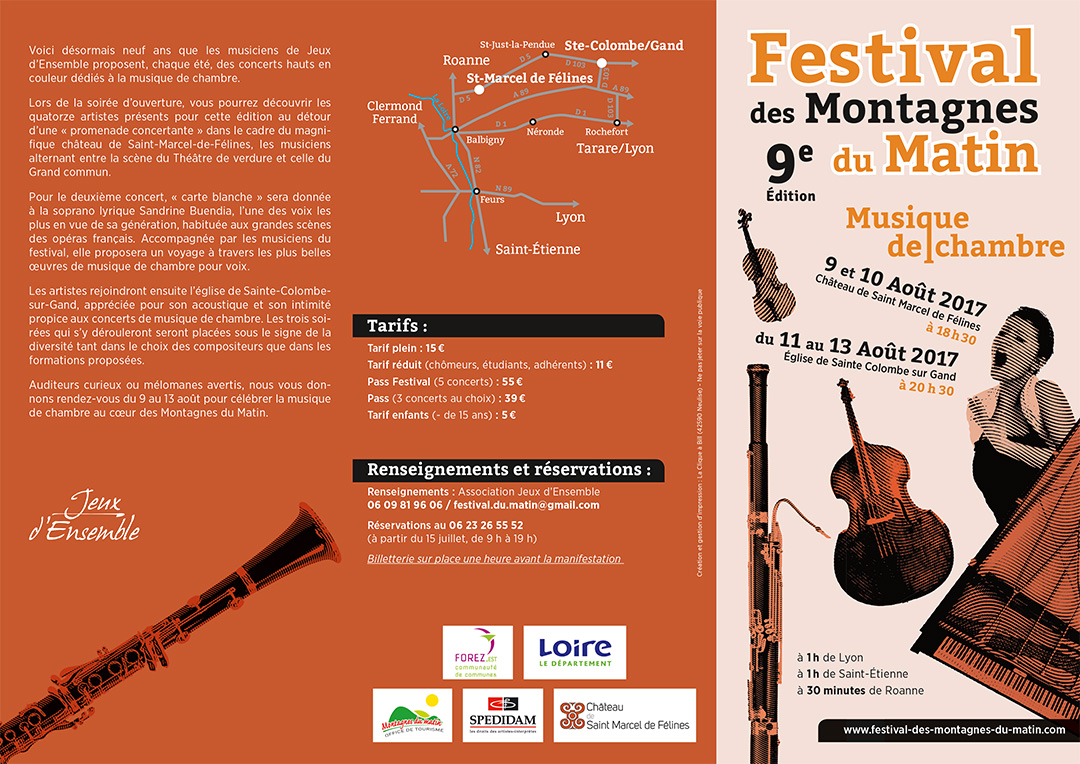 Programme 2017 du festival des Montagnes du Matin