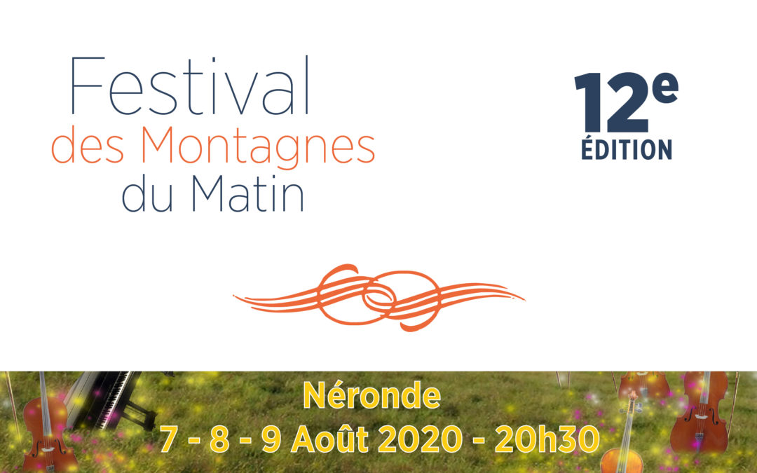 Le festival des Montagnes du Matin 2020 est maintenu !